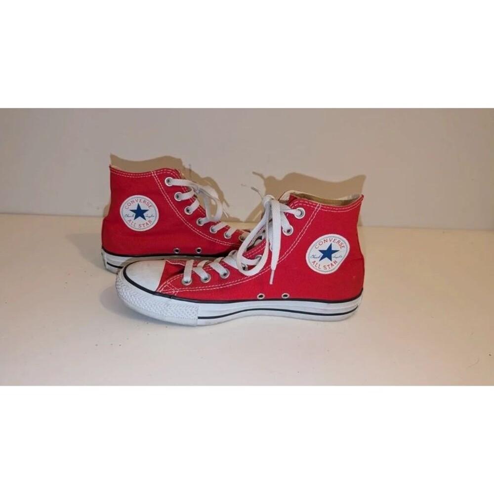 Red Chuck Taylor Converses women's size 9 men's size 7